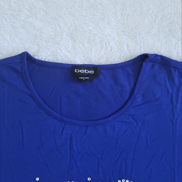 bebe Blue💙 Top with Cutout✂️ Sleeve Detail - NWT - Picture 4 of 16